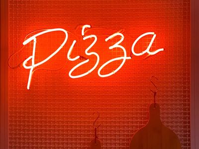 Soft neon glow background